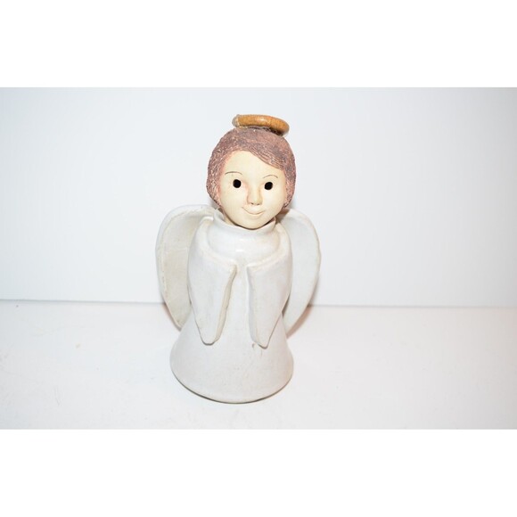 Vtg Rita Ward Pottery Angel of Light Oil Burning Lamp Statue handmade signed - Picture 13 of 13